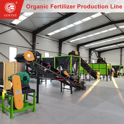 Linea di produzione di fertilizzanti organici da 1-2T/h con certificazione CE per la protezione dell'ambiente