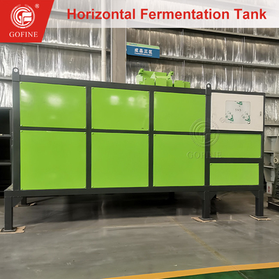 Serbatoio di fermentazione orizzontale per la produzione di fertilizzanti organici con controllo preciso della temperatura