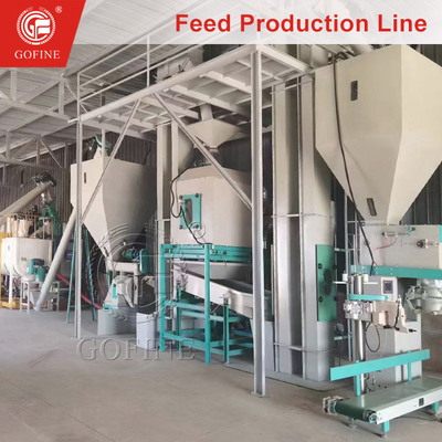 Linea di produzione di mangimi automatizzata con macchina di produzione di mangimi per pesci