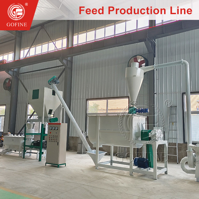 Linea di produzione completa di pellet per mangimi con macchine per pellet per mangimi