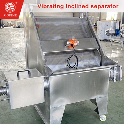 1 anno di durata di conservazione del letame Biogas Slurry Vibrating Manure Dehydrator