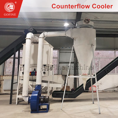 Biomassa Pellet Cooler Legno Pellet Cooler Con Vibrating Screener