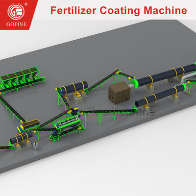 Linea di produzione di rivestimento di concimi organici composti a rilascio controllato