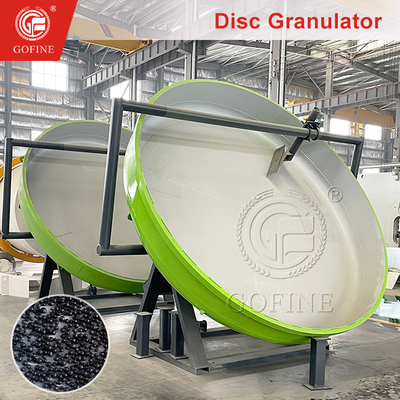 Macchina per fertilizzanti granulatore a disco 1-2T/H con sistema di controllo PLC