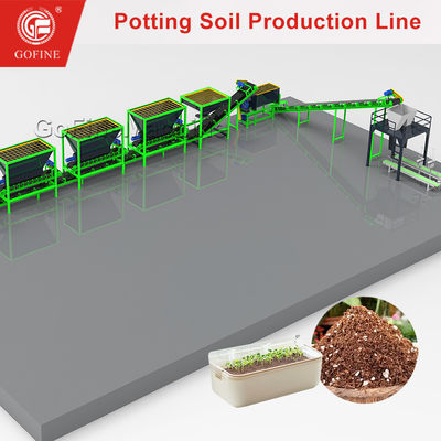 Serra commerciale Terriccio per giardinaggio Miscelazione del terreno per piante