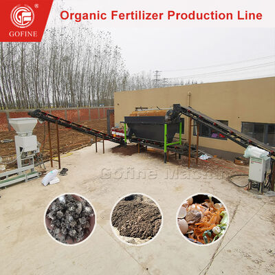 Equipaggiamento completo per la linea di produzione di fertilizzanti per il compostaggio dei rifiuti urbani