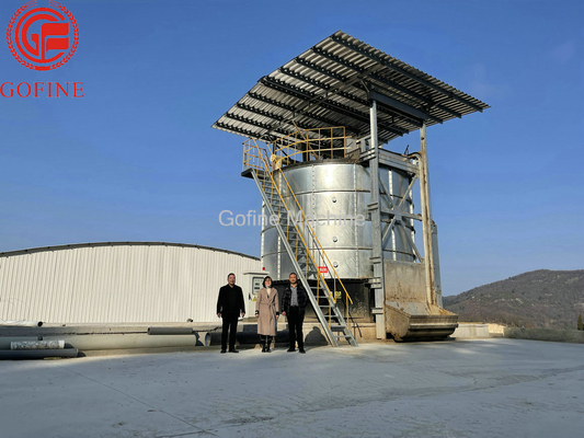 Tini di fermentazione aerobici di produzione del fertilizzante della composta della fattoria degli animali 18.9KW