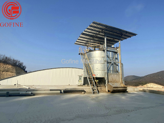tino di fermentazione organico cilindrico del concime di produzione del fertilizzante della composta 120M3